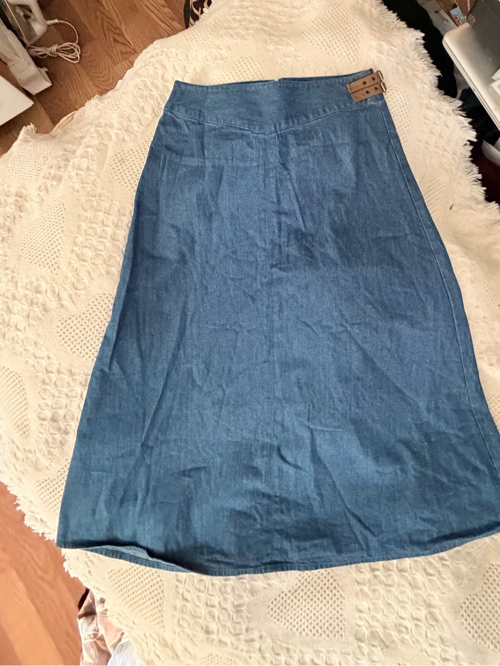 Y2K denim maxi Skirt